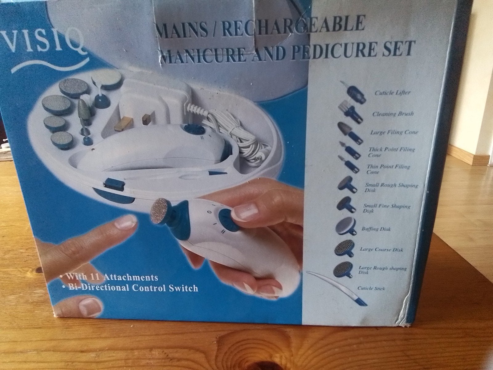 VISIQ Manicure en Pedicure Set - Nieuw in Doos, draadloos, Witgoed en Apparatuur, Persoonlijke-verzorgingsapparatuur, Ophalen of Verzenden