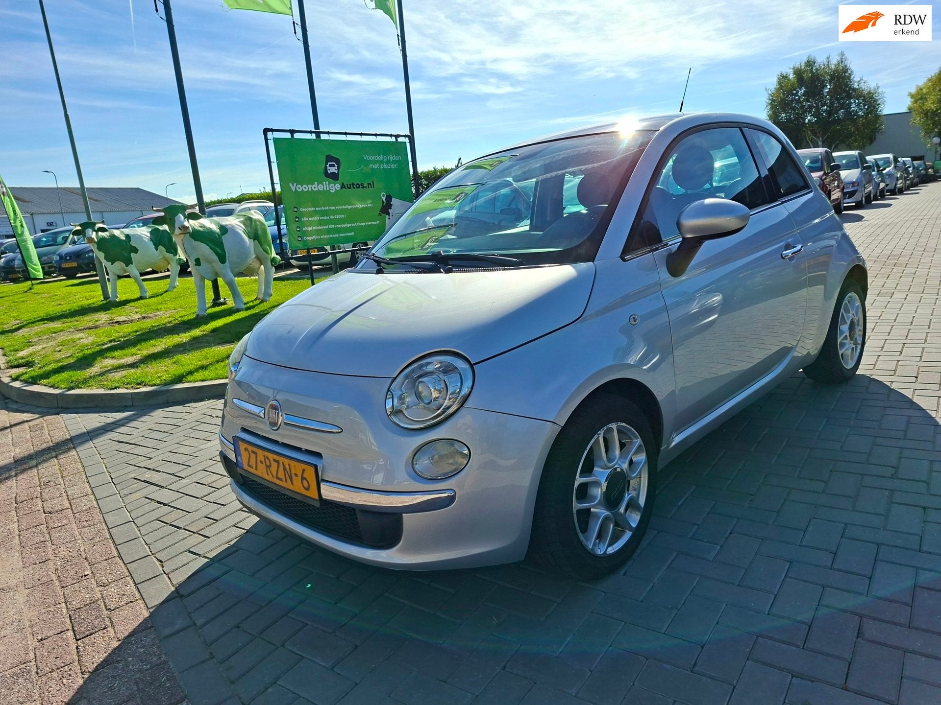 Fiat 500 1.2 Lounge / AUTOMAAT / APK september 2027, Auto's, Euro 5, Gebruikt, 1242 cc, 4 cilinders