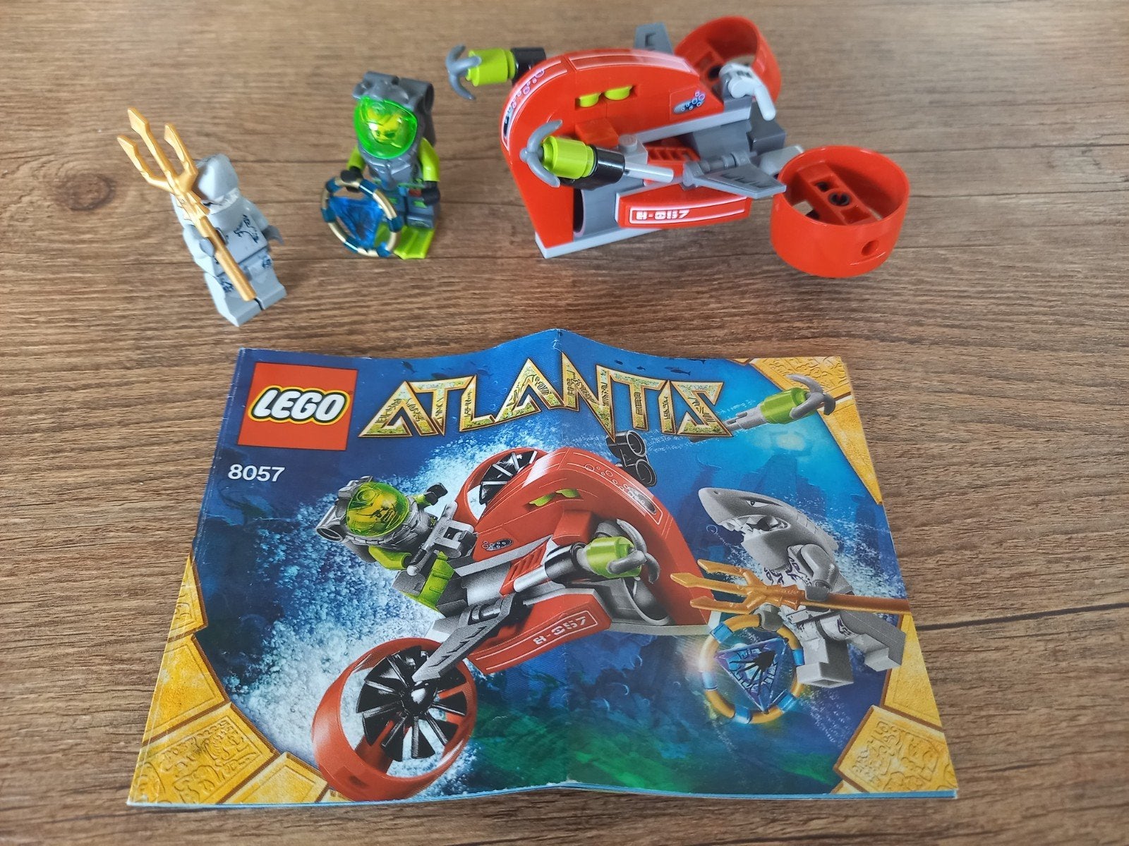 LEGO Atlantis 8057, compleet met boekje, Overige thema's, Lego, Ophalen of Verzenden, Zo goed als nieuw