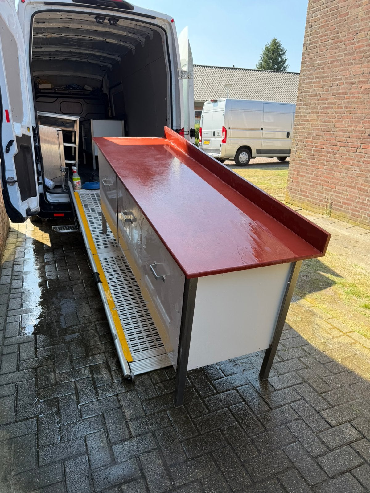 Snijtafel met ladens, Ophalen of Verzenden