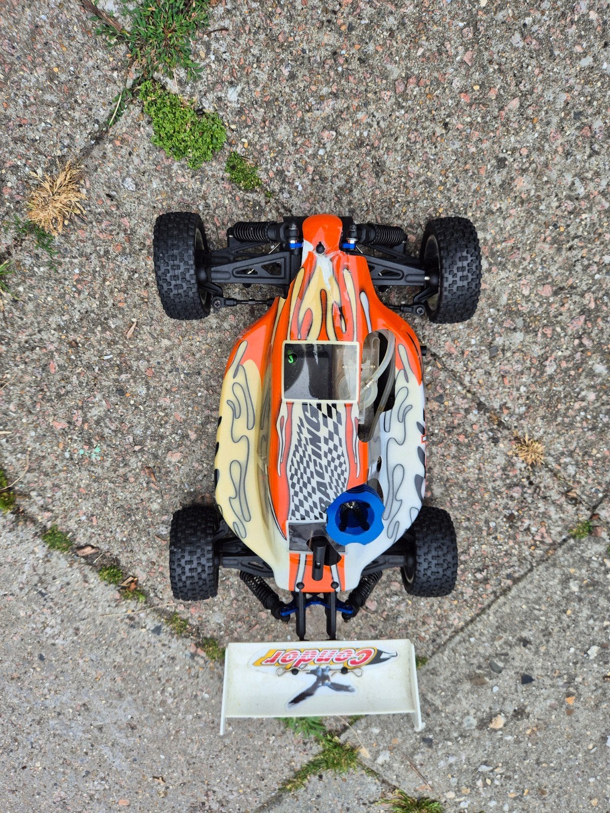 Leuke 1 op 10 nitro buggy, Ophalen, Auto offroad, Zo goed als nieuw, Schaal 1:10