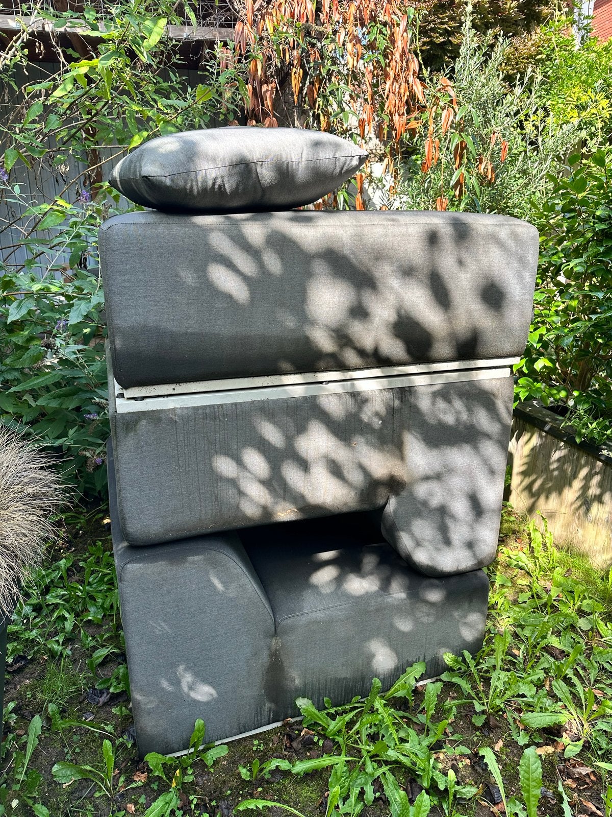 Tjilzz loungebank outdoor met kussens, Tuin en Terras, Ophalen, Overige materialen, Gebruikt, 3 zitplaatsen