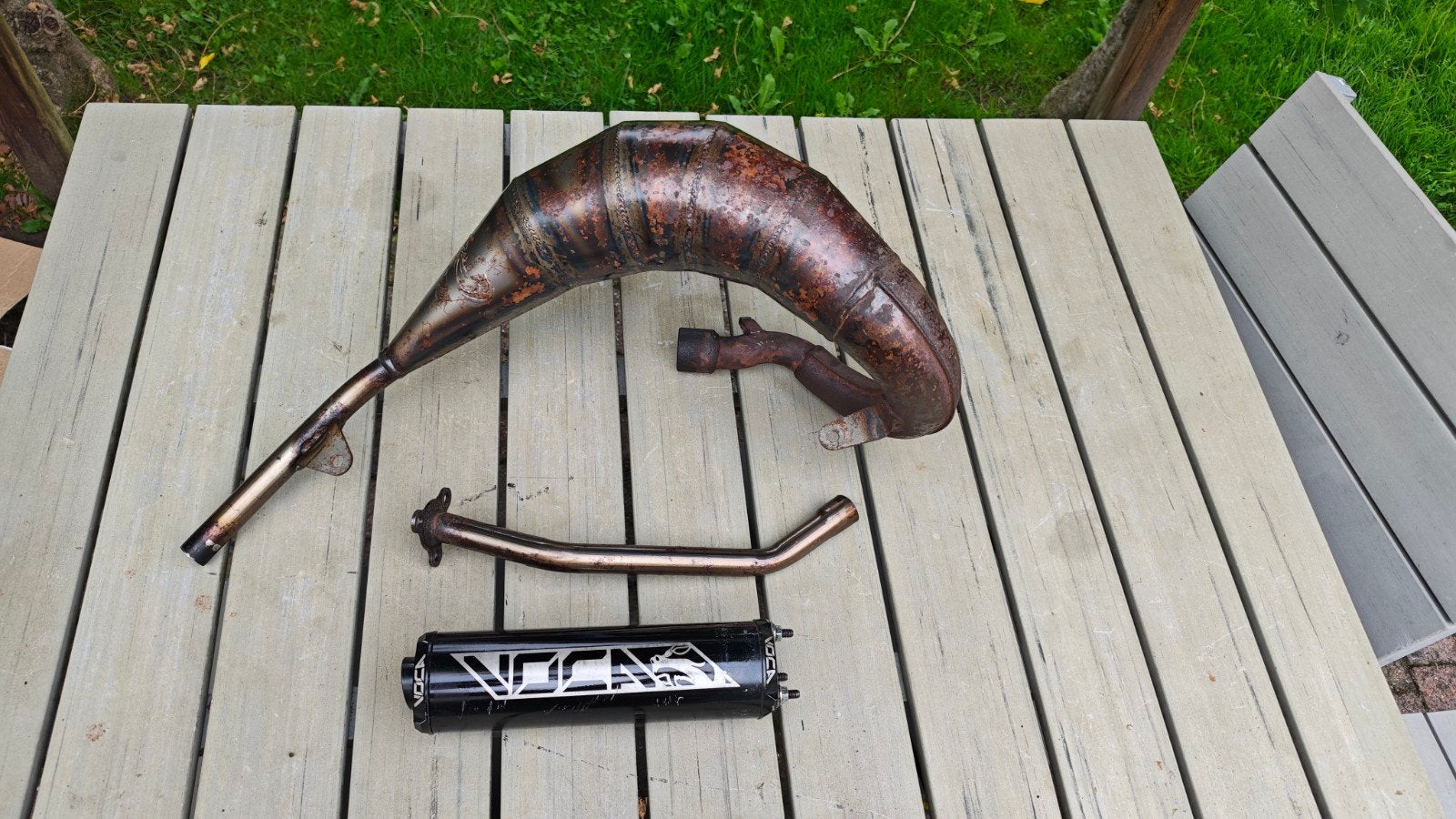 Voca rookie uitlaat Beta rr 50/70cc, Ophalen of Verzenden, Gebruikt, Uitlaat, Voca Racing