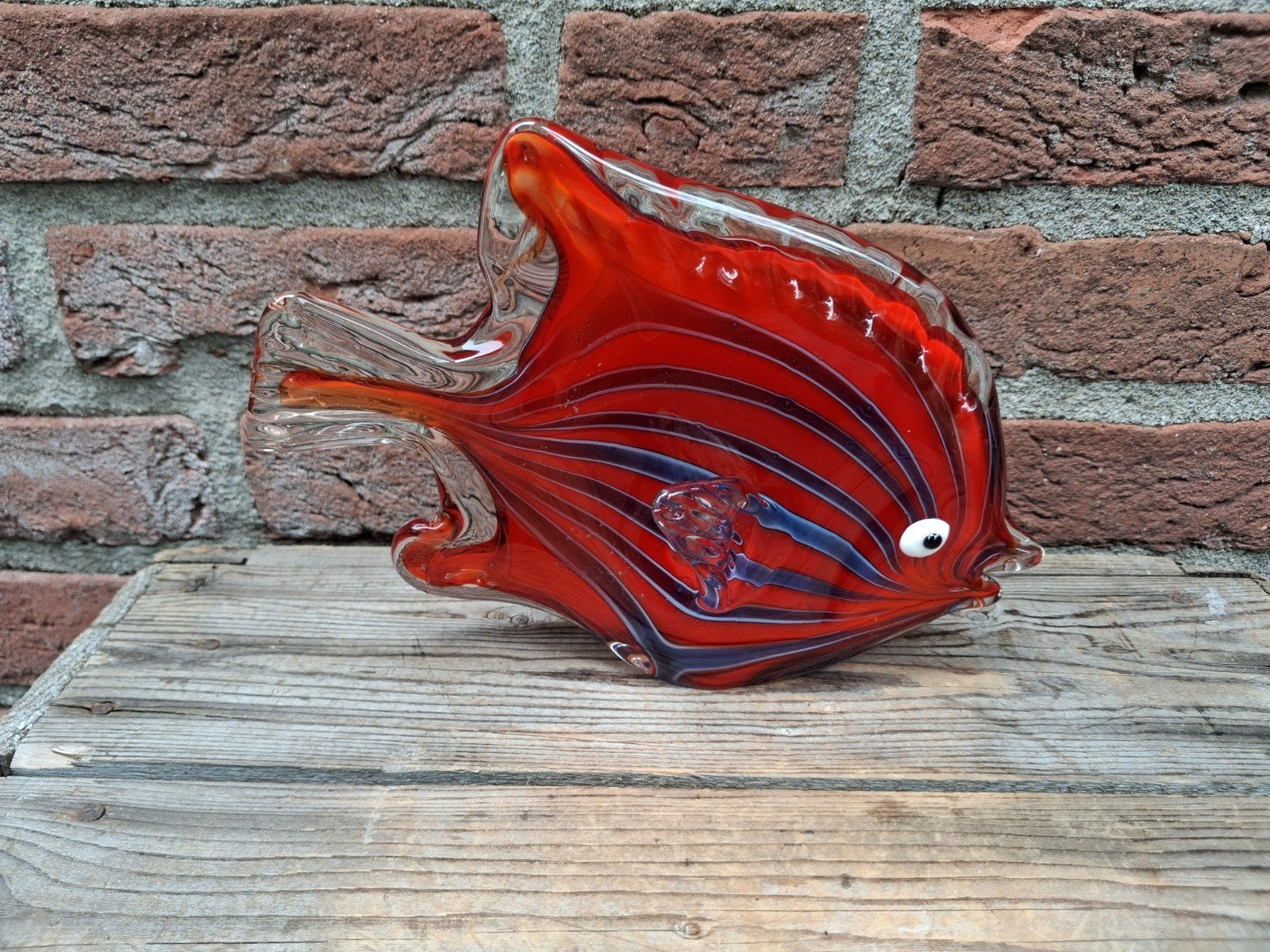 Mooie glazen vis murano stijl, Ophalen
