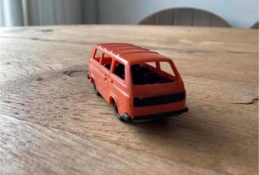 Volkswagen VW T3 Bus – Wiking – H0 1:87 – West Germany, Ophalen of Verzenden, Zo goed als nieuw, Auto, Wiking