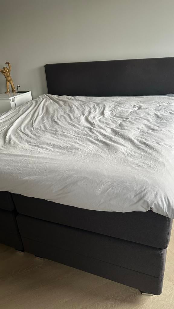 Swiss sense Elektrisch boxspring 180x200cm, antraciet, Ophalen, Gebruikt, Tweepersoons, 180 cm