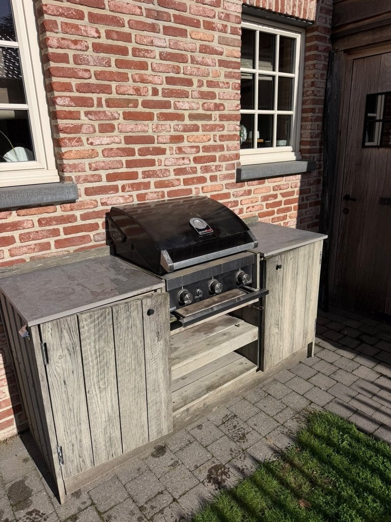 inbouw gasbarbecue met gratis kast, Ophalen, Gebruikt, Grandhall