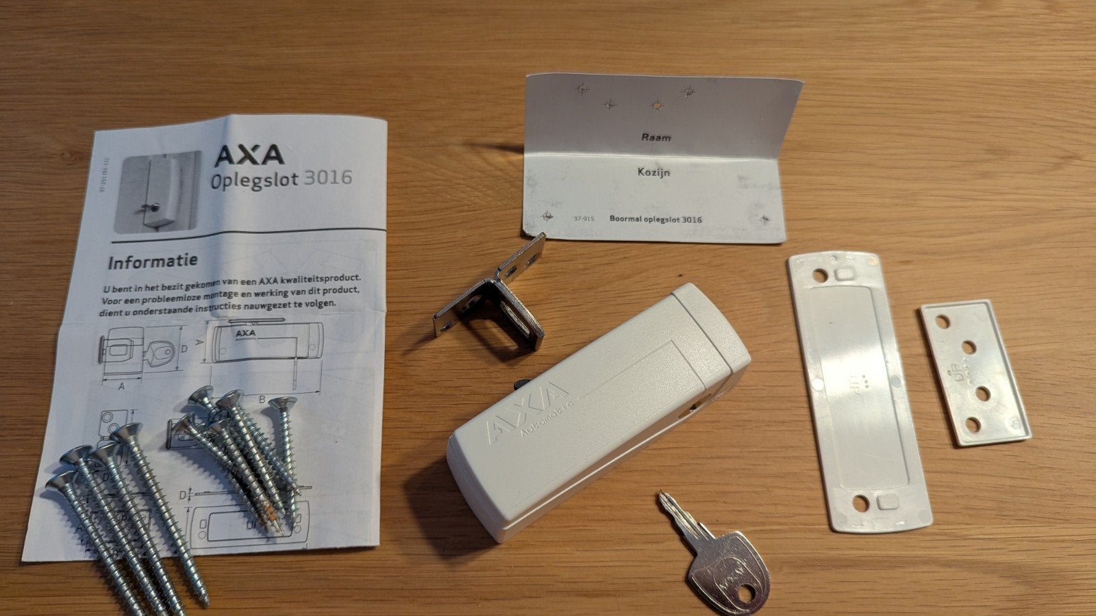 Axa 3016 oplegslot, Ophalen of Verzenden, Zo goed als nieuw, Overige materialen, Slot