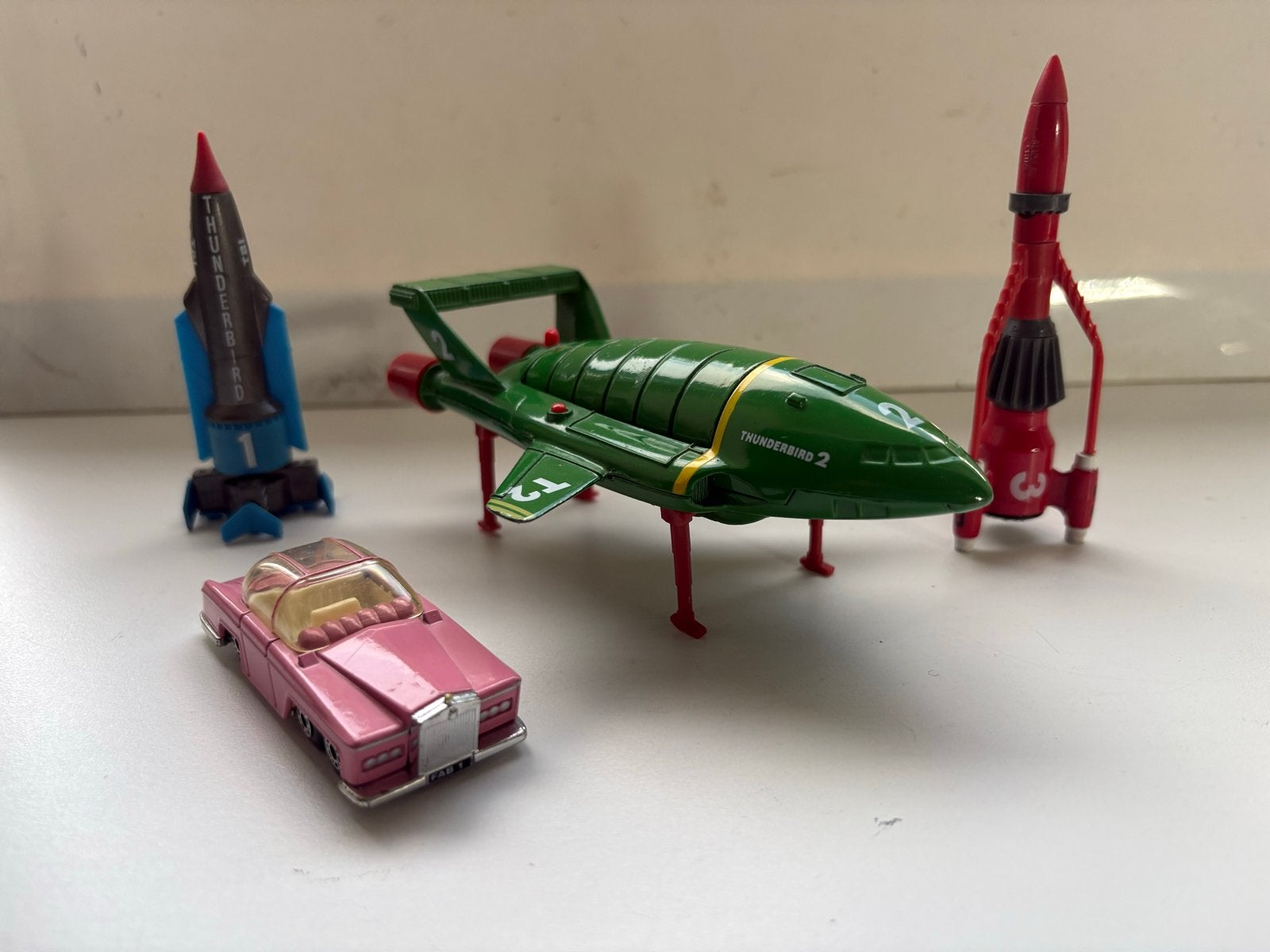 Corgi Toys Thunderbirds, 2, 3 & Lady Penelope's Rolls Royce, Ophalen of Verzenden, Gebruikt