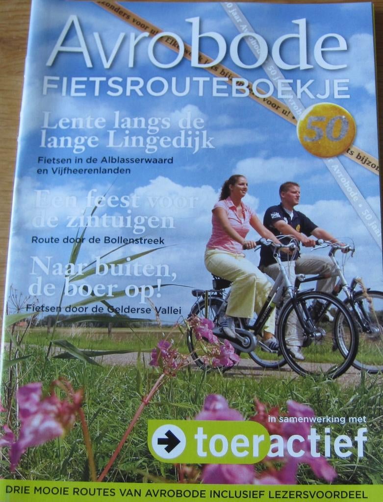 Avrobode fietsrouteboekje - Alblasserwaard - Bollenstreek, Overige merken, Ophalen of Verzenden, Zo goed als nieuw, Reisgids of -boek