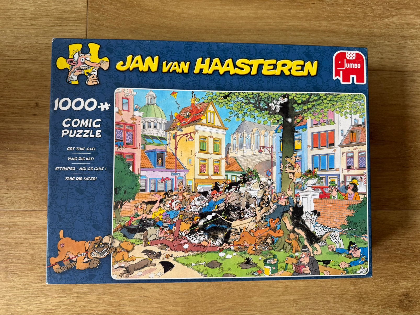 Van Haasteren 1000 stukjes Vang die kat, Ophalen of Verzenden, 500 t/m 1500 stukjes, Zo goed als nieuw