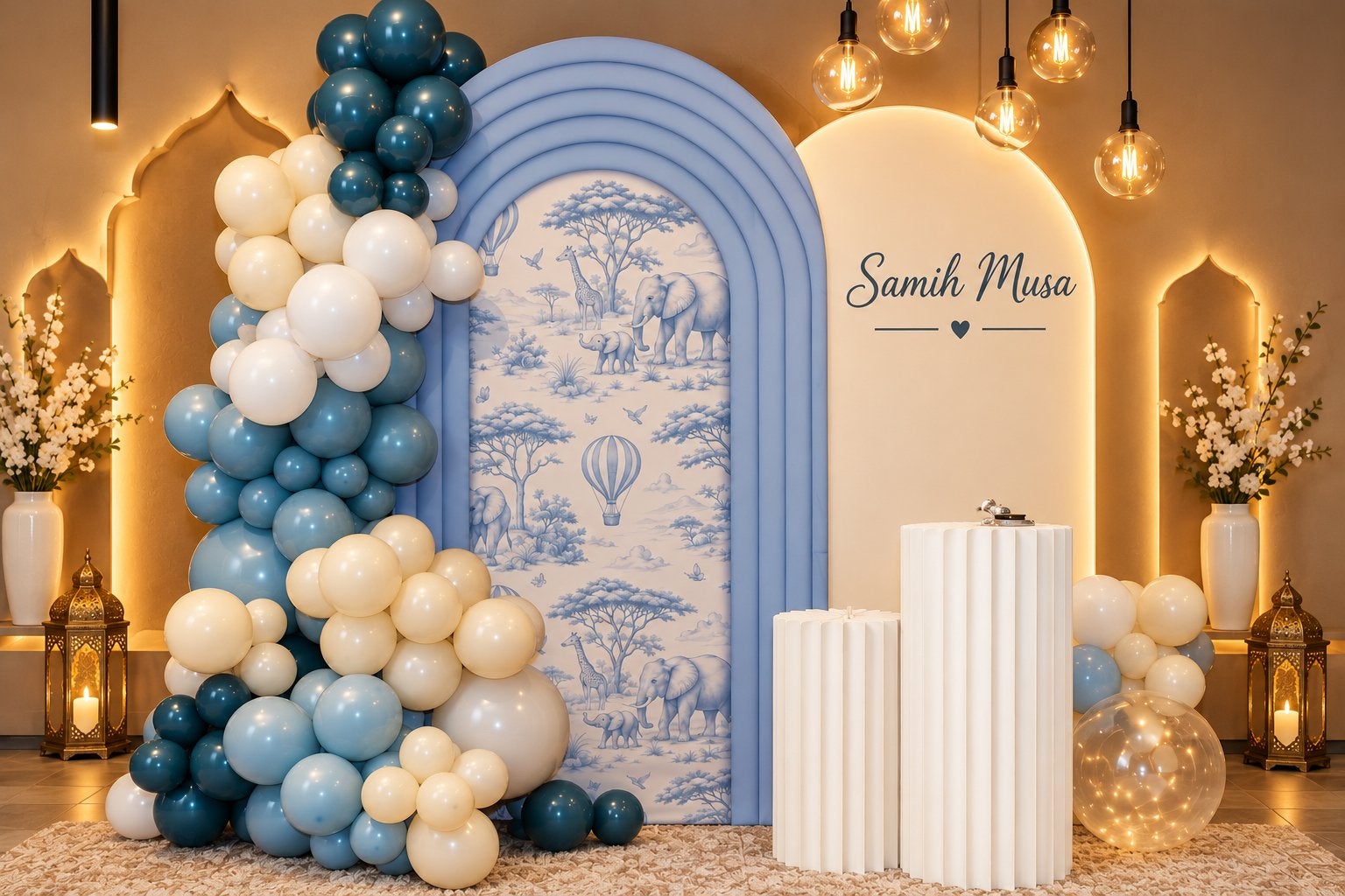 Stijlvolle backdrop te huur! Voor babyshower verjaardag etc!, Ophalen of Verzenden, Zo goed als nieuw, Abraham of Sarah