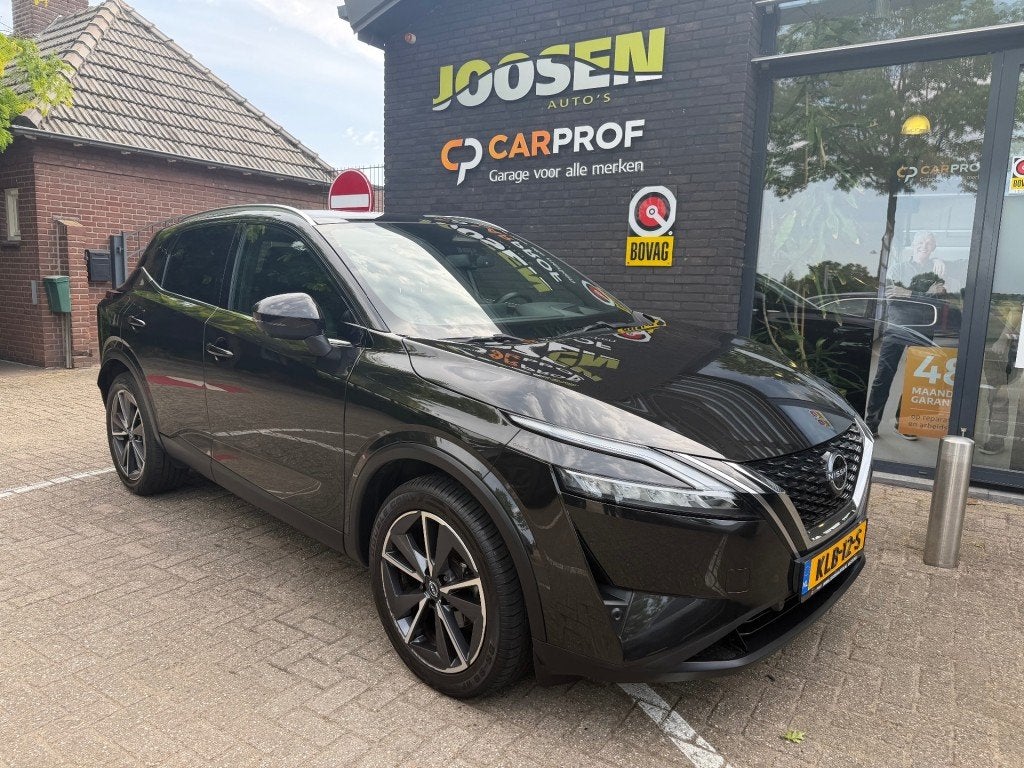 Nissan QASHQAI 1.3 MHEV X TEKNA, Huisgarantie, Met garantie (alle), Zwart, Bedrijf