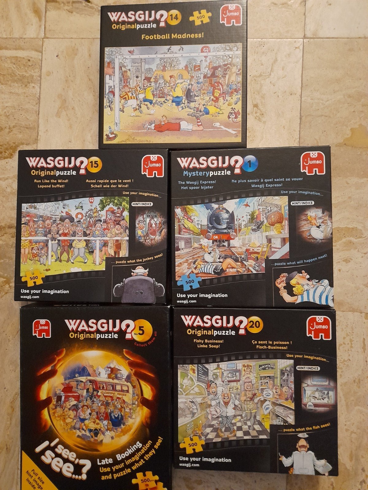 Wasgy 5x, Ophalen of Verzenden, 500 t/m 1500 stukjes