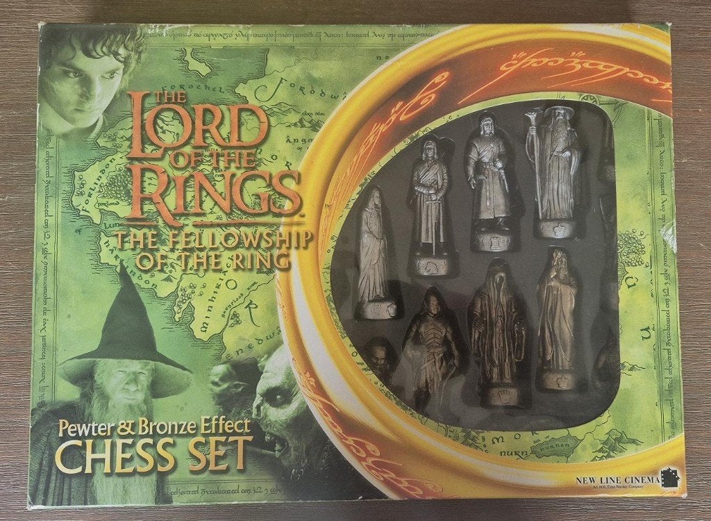 Lord of the Rings Chess Set, Ophalen of Verzenden, Zo goed als nieuw, Overige typen