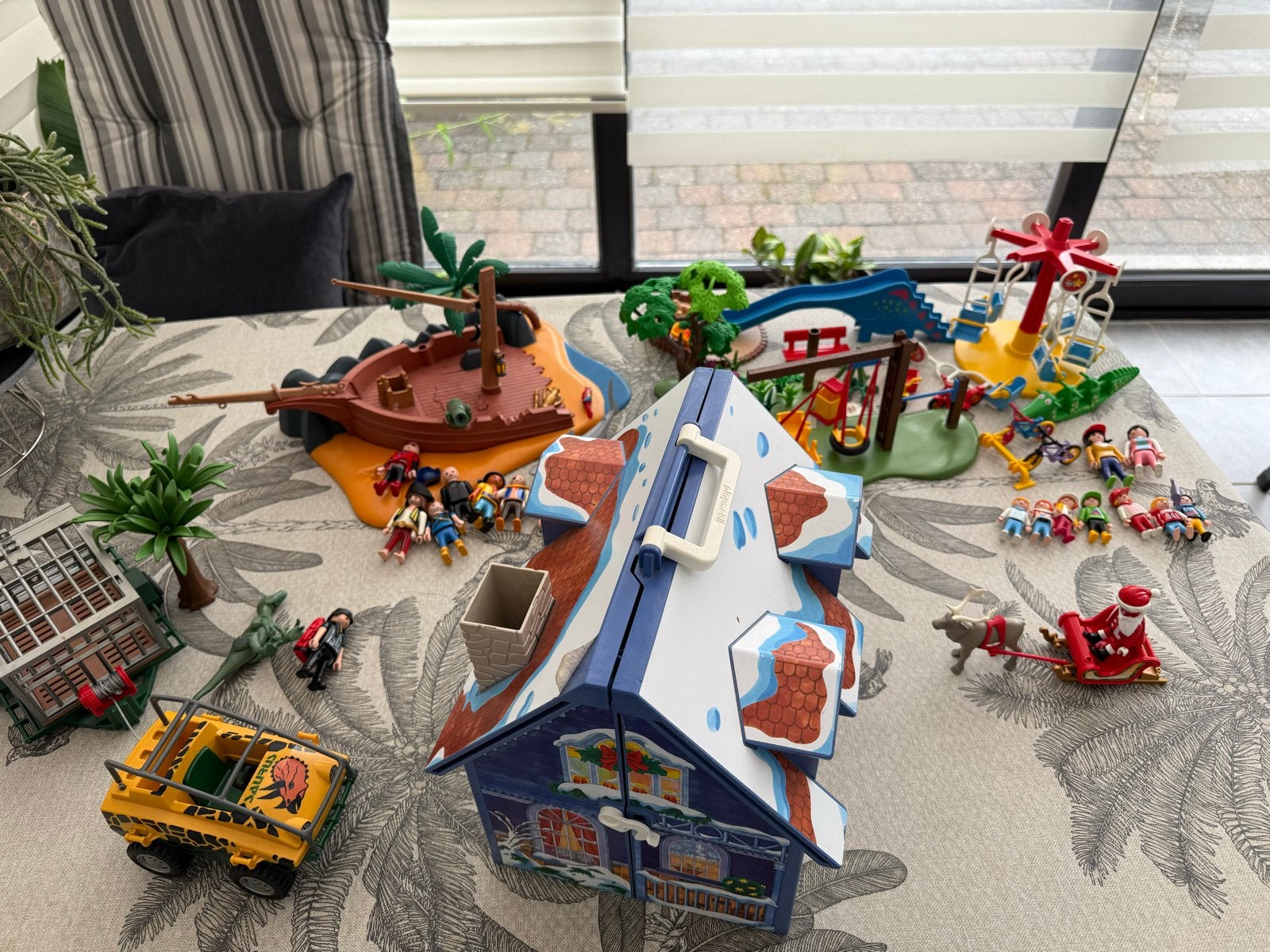 Grote Playmobil set: Piraten, Dinos, Kerst en Speeltuin, Ophalen, Gebruikt, Complete set