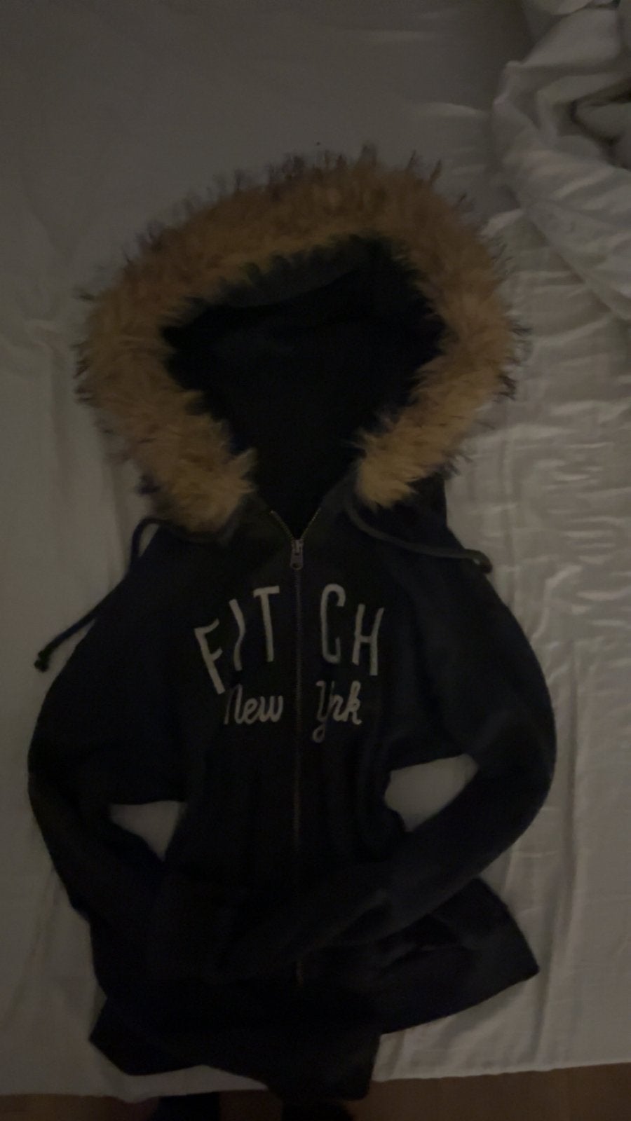Faux fur y2k zip up hoodie, Ophalen of Verzenden, Zo goed als nieuw