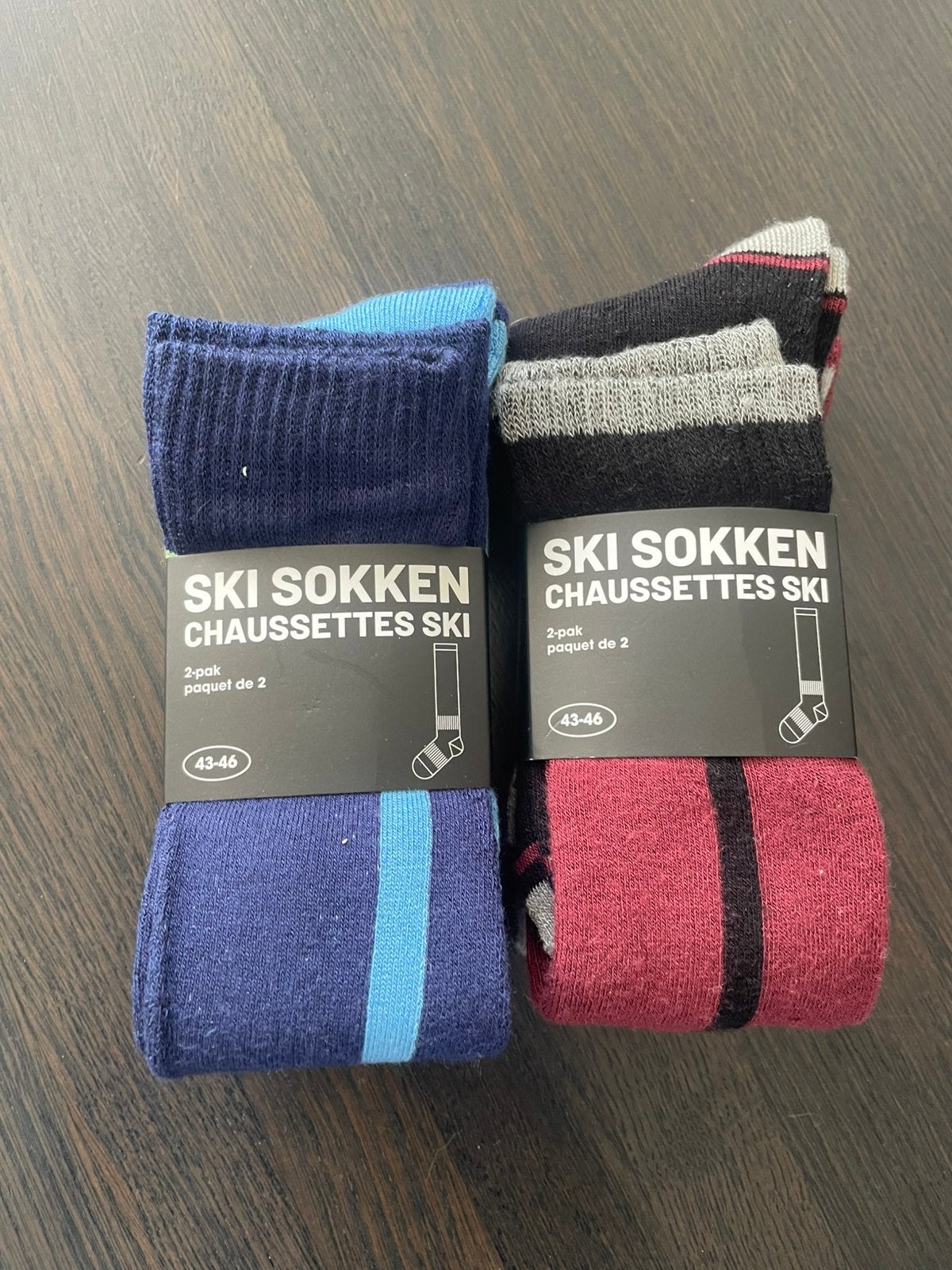 Nieuw in wikkel: 6 Paar lange Ski Sokken maat 43/46, Kleding | Heren, Ophalen of Verzenden, Nieuw, Overige maten, Overige typen