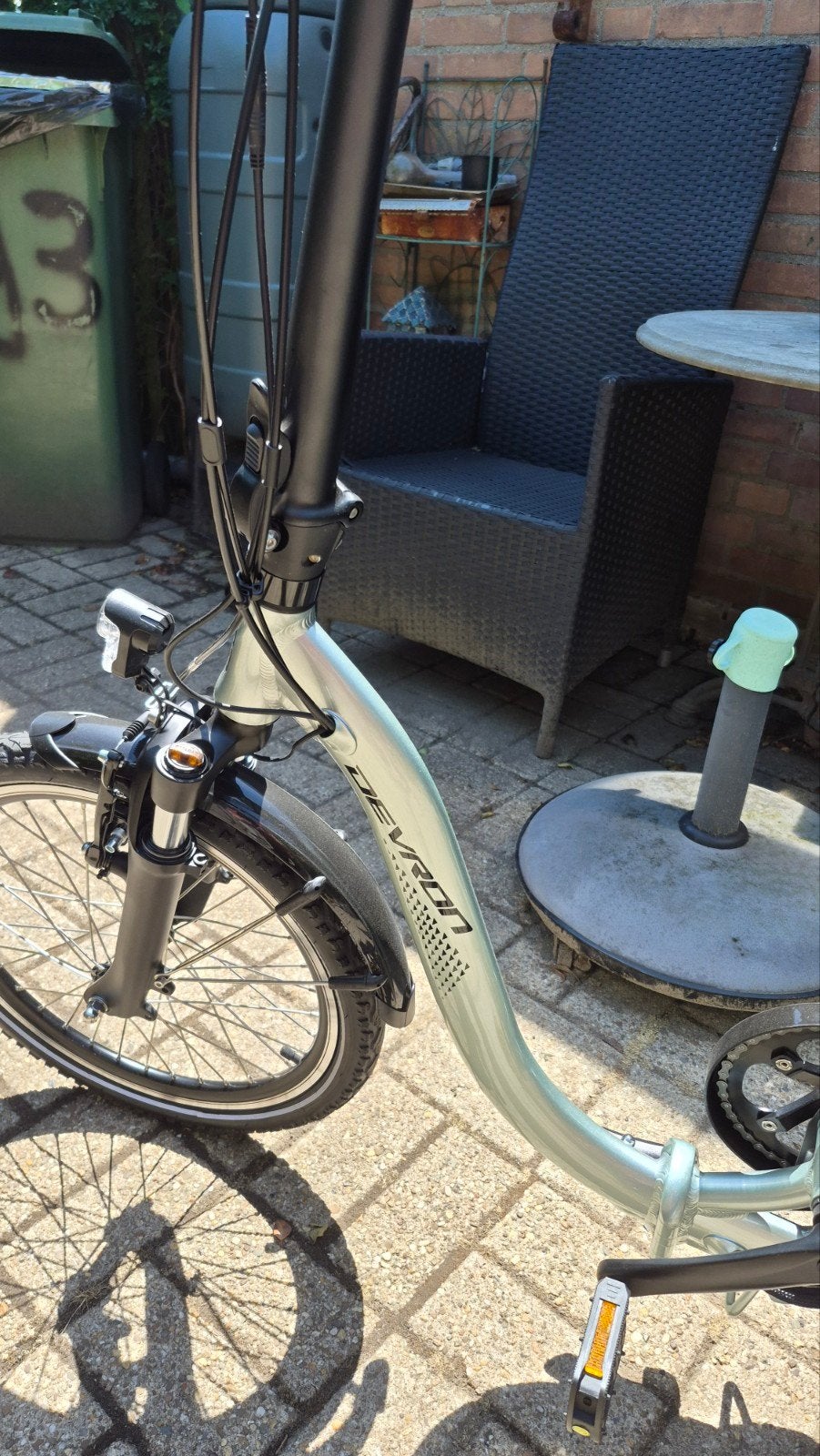 Te koop electriche vouwfiets merk devron, Ophalen, Zo goed als nieuw, 18 tot 20 inch, Versnellingen