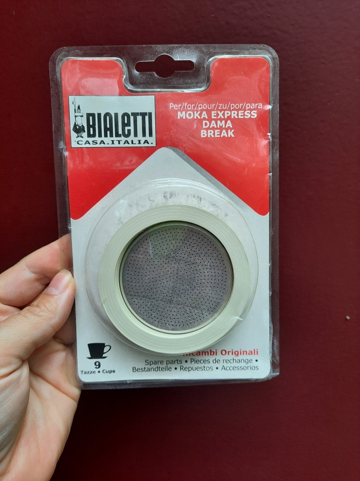 Bialetti Gasket & Filter voor Moka Express 9 Kops, Ophalen of Verzenden, Nieuw, Overige merken, Overige typen