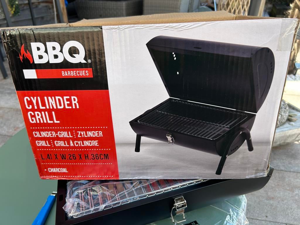 Draagbare Houtskoolbarbecue, Tuin en Terras, Houtskoolbarbecues, Nieuw, Ophalen
