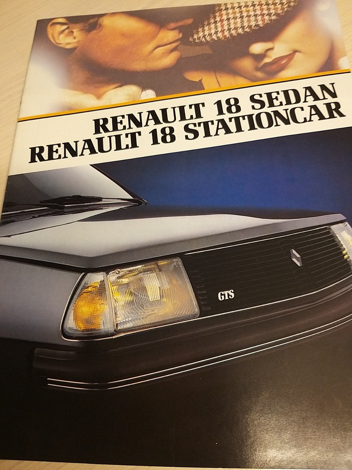 jaren 80 Nederlands Renault 18 folder óók Break stationcar, Ophalen of Verzenden, Zo goed als nieuw, Renault
