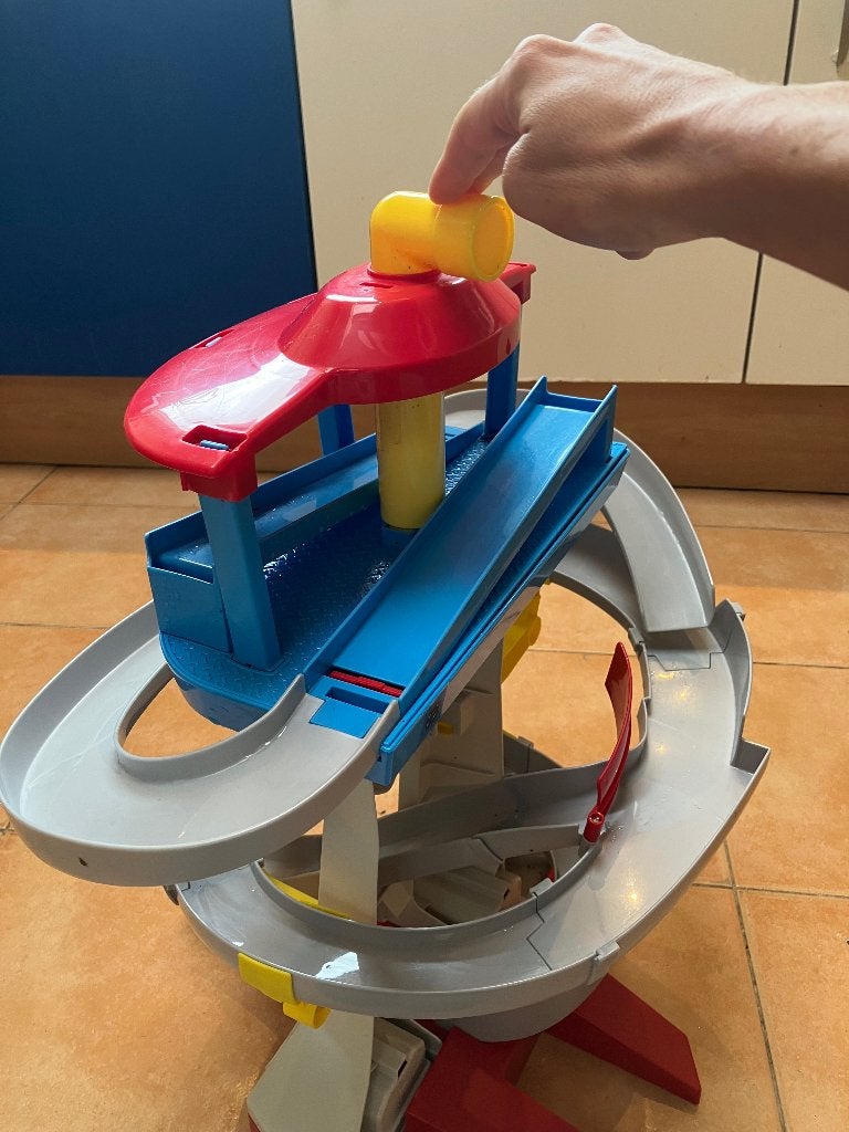 Paw Patrol Uitkijktoren met racebaan, Ophalen, Gebruikt