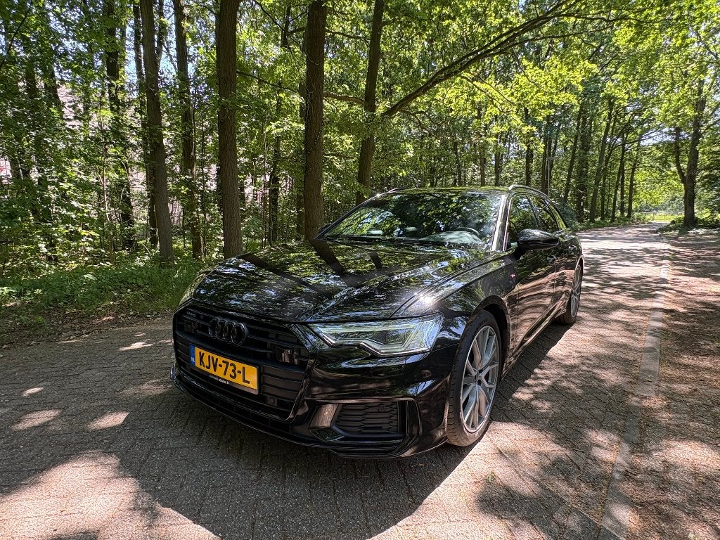Audi A6 55 Tfsi e Quattro 367pk S-Line Volleder, Orig.Dealer, Auto's, Automaat, 77 km/l, Zwart, 2050 kg