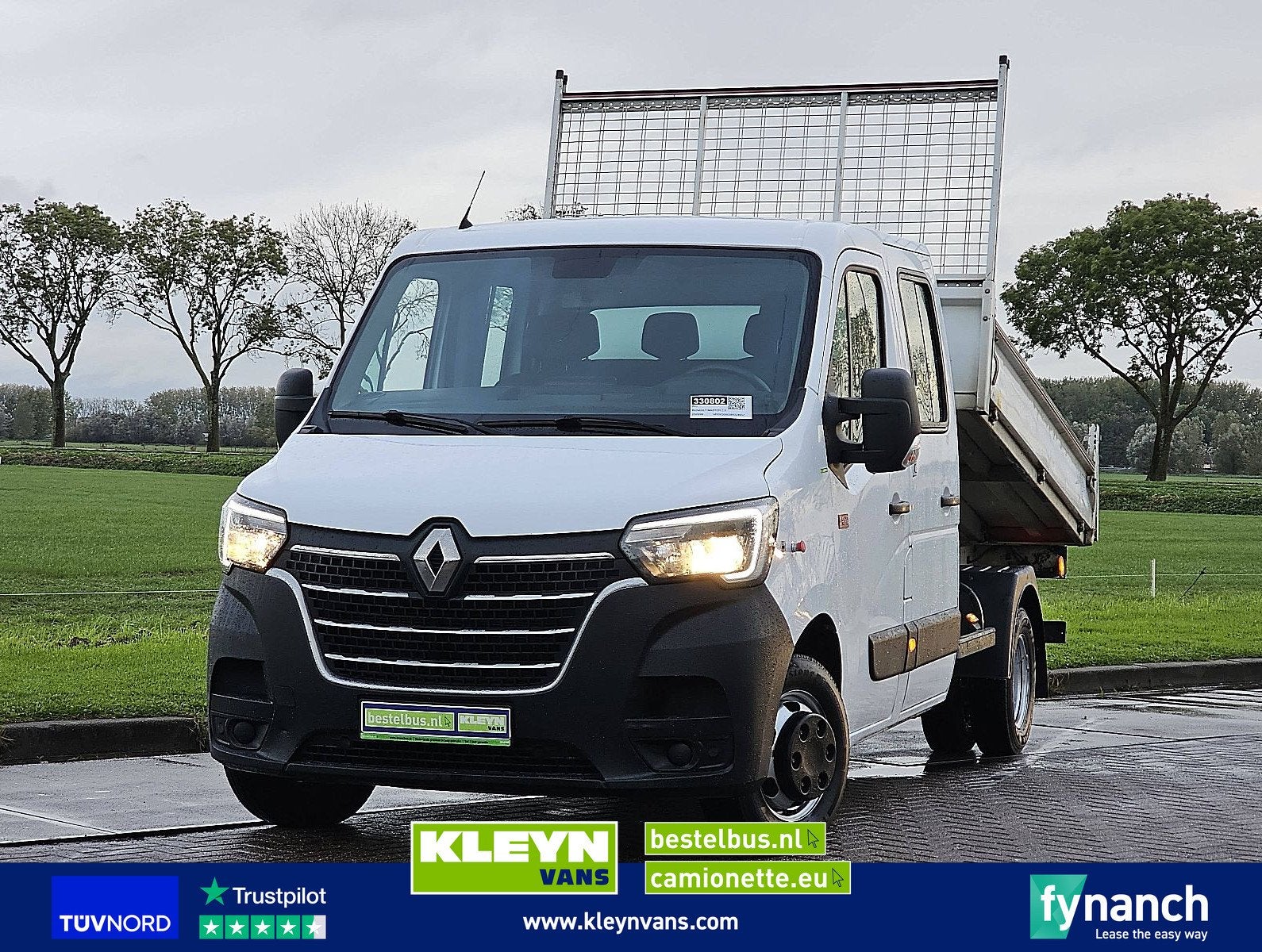 RENAULT MASTER 2.3 Dubbele Cabine Kipper Kist Dubbellucht Ai, 145 pk, Gebruikt, Bluetooth, Wit