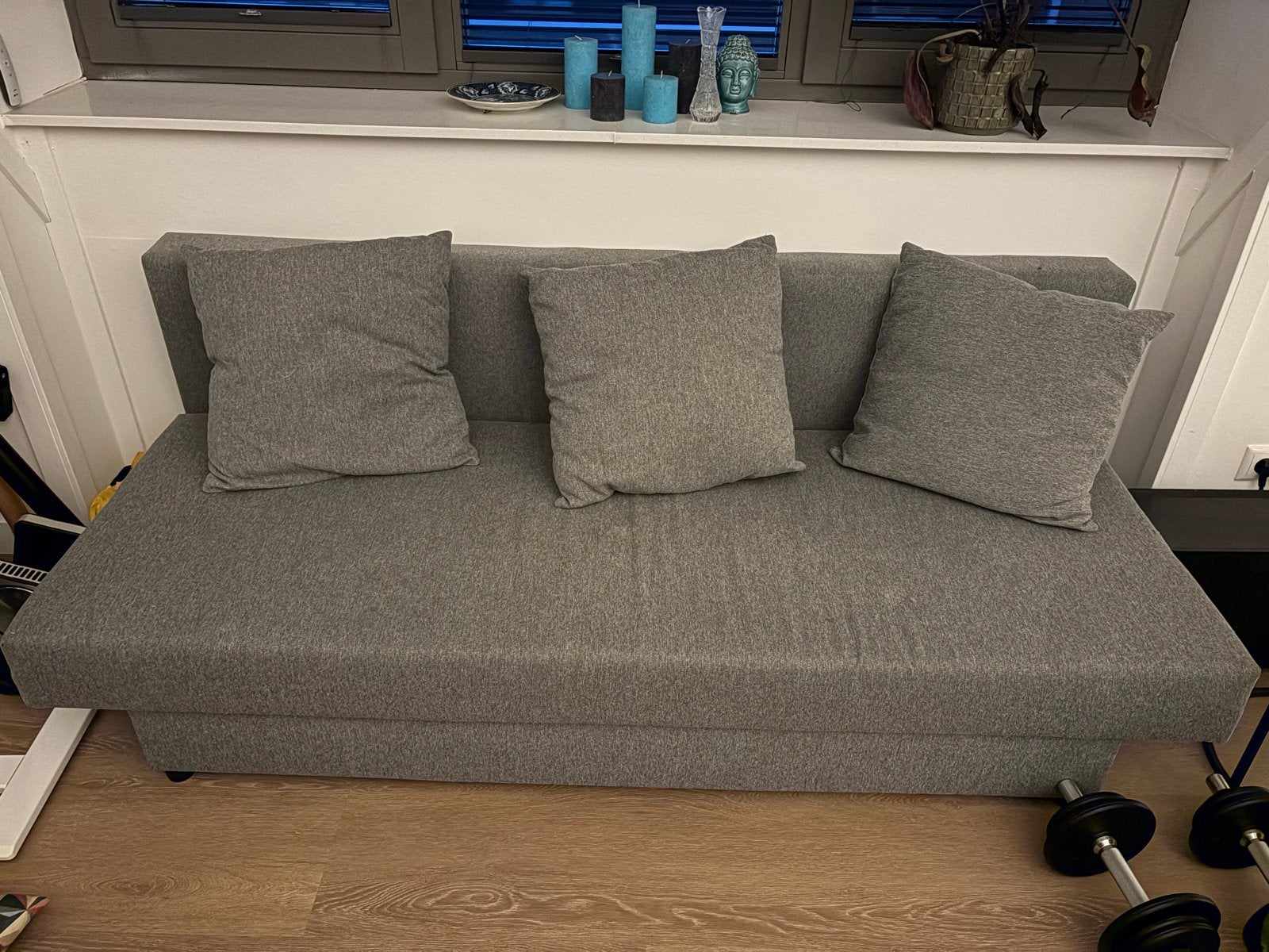 Ikea ÄLVDALEN Slaapbank, Ophalen, Tweepersoons, 140 cm, Zo goed als nieuw