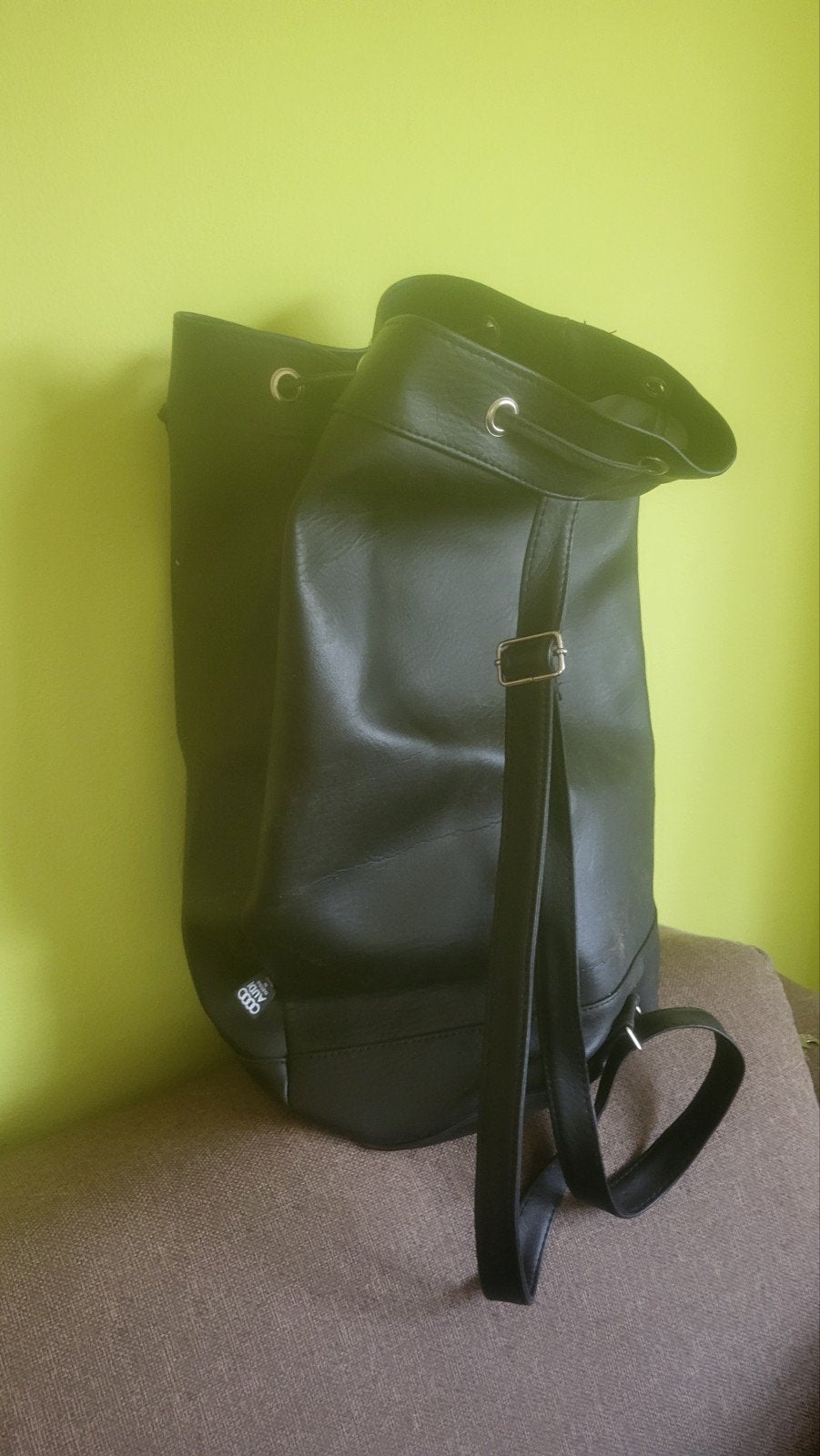 Audi tas - Zwarte leren tas, Overige merken, Gebruikt, 25 tot 40 cm, Ophalen of Verzenden
