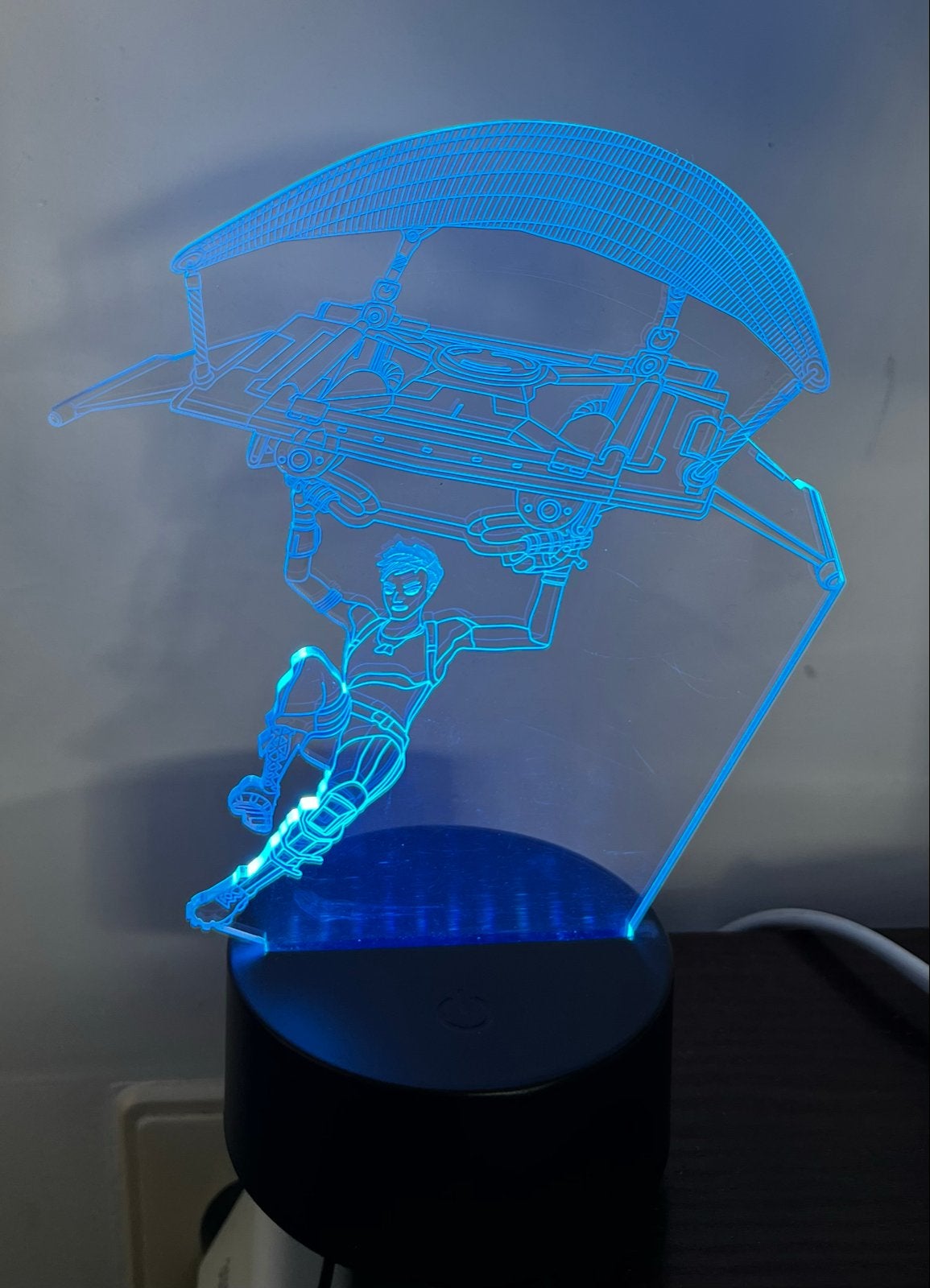 Fortnite 3D LED Lamp - Kleurveranderend Nachtlampje, Ophalen of Verzenden, Zo goed als nieuw
