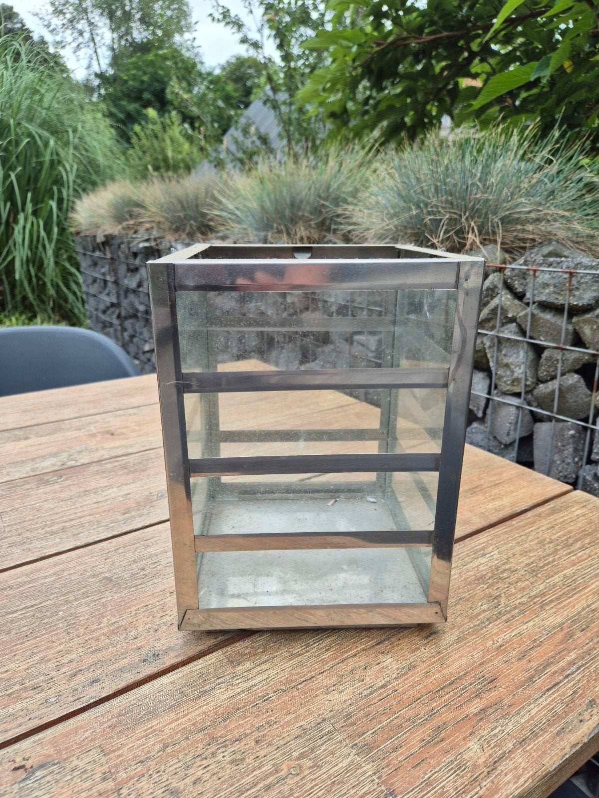 Grote lantaarn, Huis en Inrichting, Woonaccessoires | Kandelaars en Kaarsen, Ophalen, Glas, Lantaarn