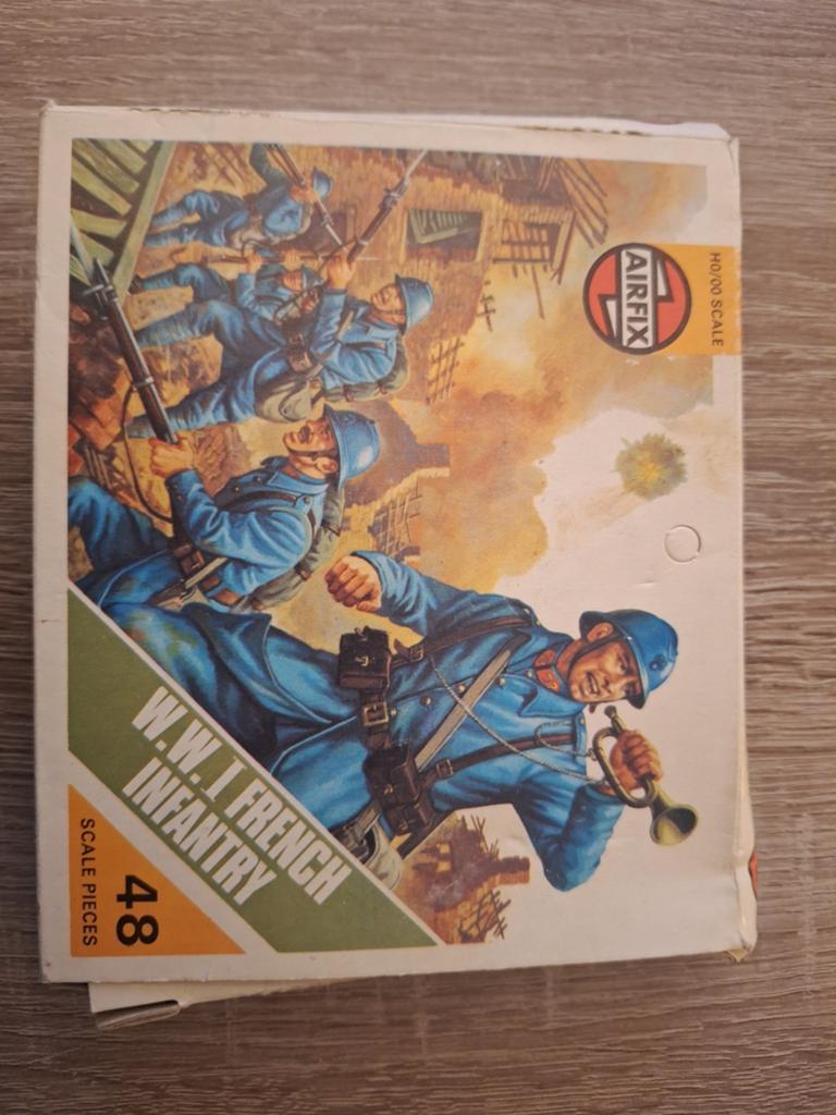 Airfix W.W.I French Infantry, Ophalen of Verzenden, Gebruikt, 1:35 tot 1:50, Figuur of Figuren