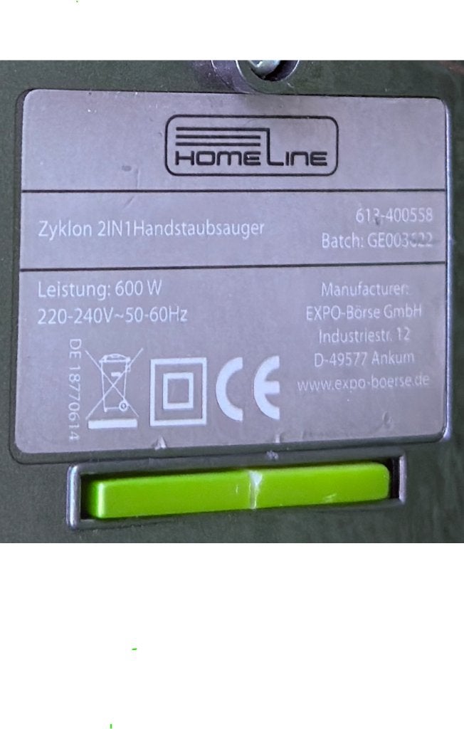 Homeline stofzuiger, Ophalen, Overige merken, Gebruikt, Minder dan 1200 watt