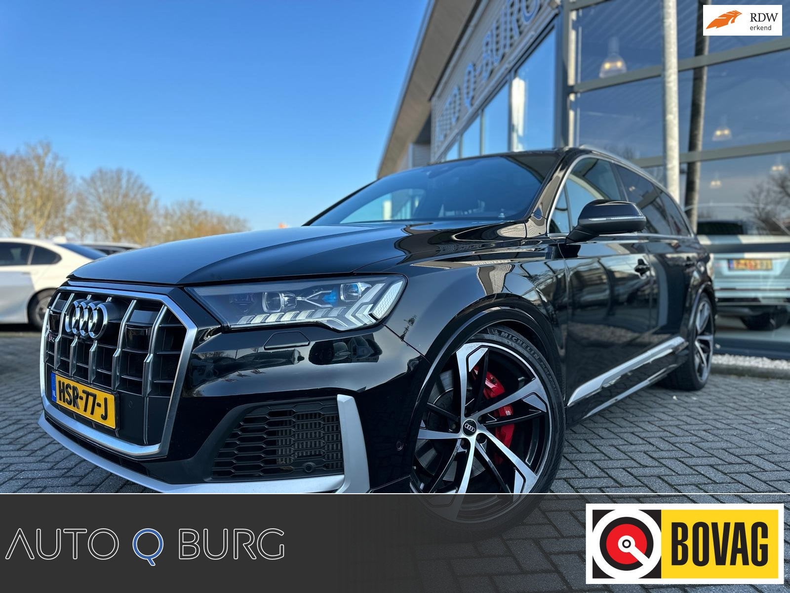 Audi Q7 4.0 TFSI SQ7 quattro 7 Persoons | 700 PK | Matrix Le, Auto's, Audi, Gebruikt, 7 stoelen, Zwart, Bedrijf
