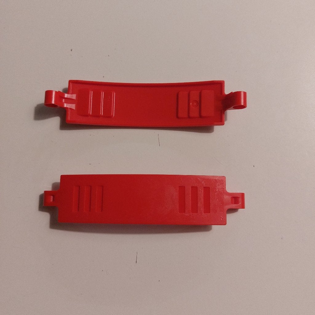 2 technic Lego paneel 3x13 gebogen rood, Lego, Ophalen of Verzenden, Zo goed als nieuw, Technic