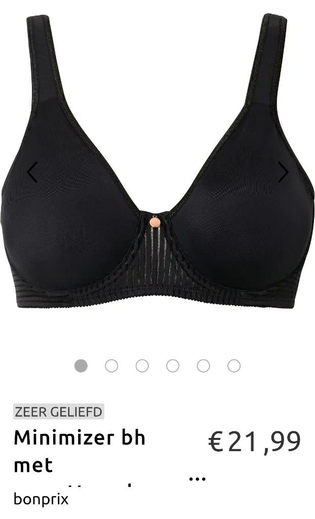 3x zgan beugel bh 80E esprit hunkemuller en bonprix, Hunkemöller, Verzenden, Zwart, BH