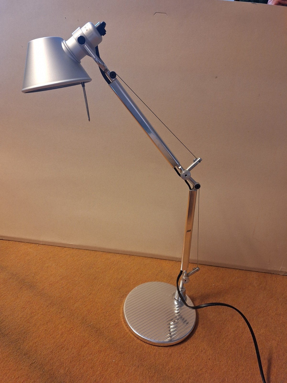 Artemide Tolomeo Micro Tafellamp - Zilver, Zo goed als nieuw, Ophalen, Bureaulamp, Verstelbaar, Zo goed als nieuw