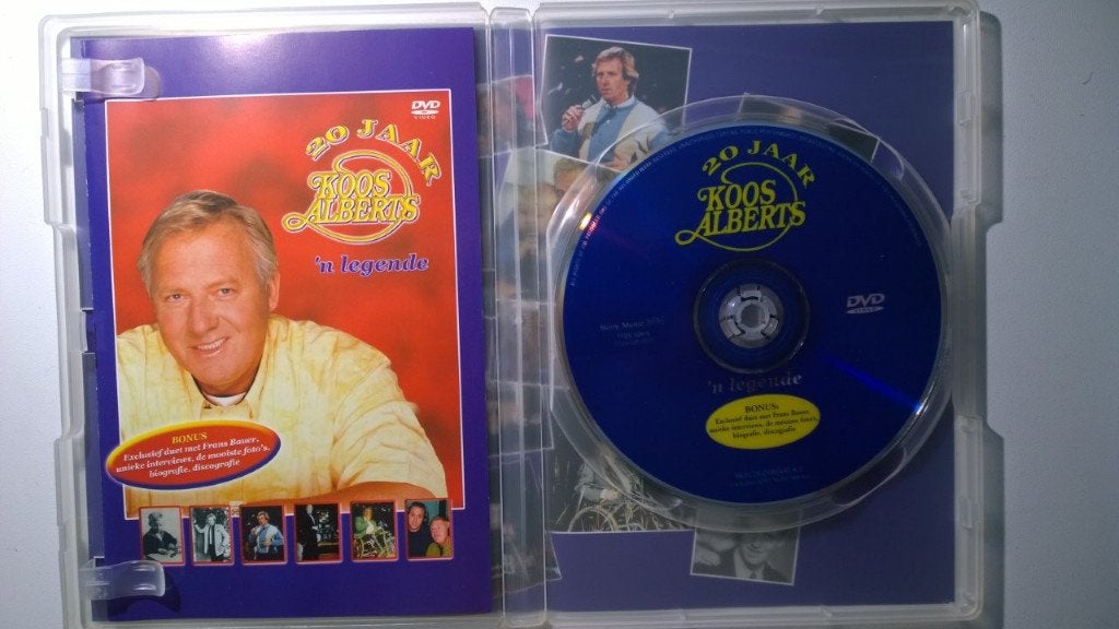 Koos Alberts - 20 Jaar Koos Alberts (DVD), Alle leeftijden, Ophalen of Verzenden, Zo goed als nieuw, Muziek en Concerten