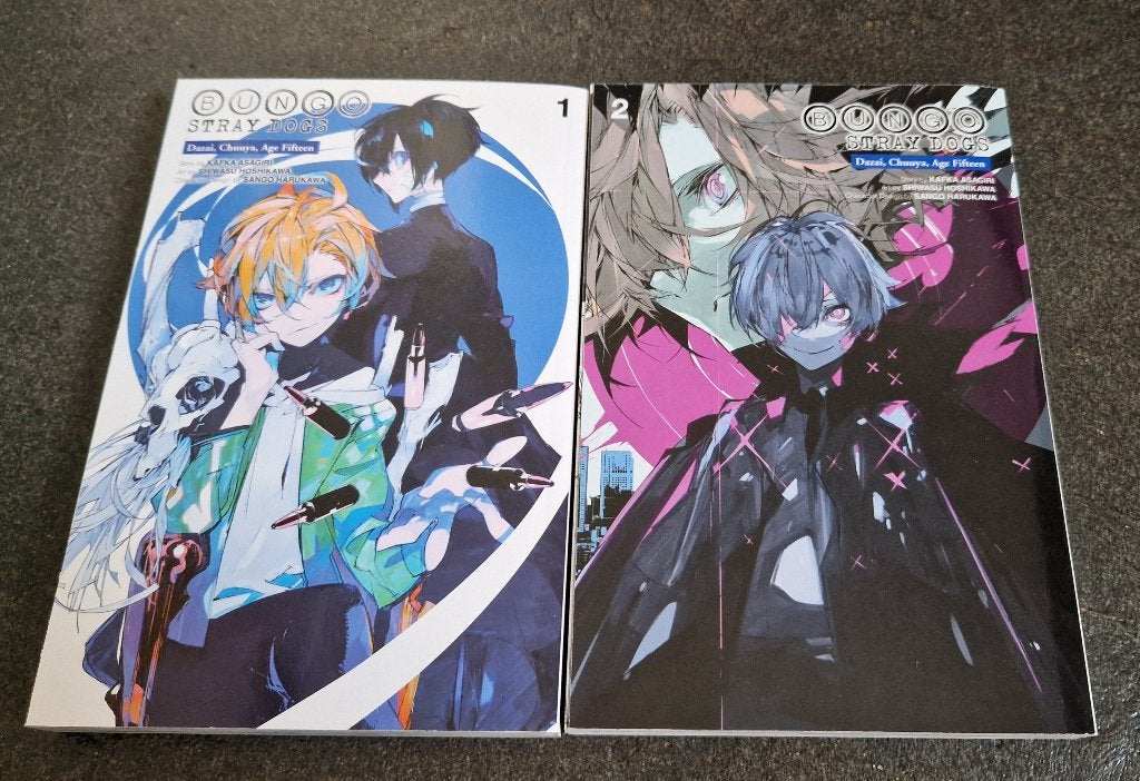 Bungo stray dogs Dazai, Chuuya age fifteen manga 1&2, Ophalen of Verzenden, Zo goed als nieuw, Japan (Manga), Meerdere comics