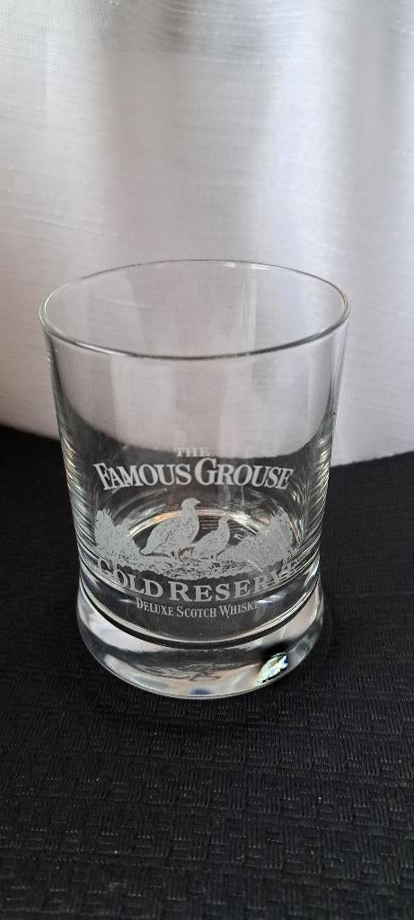 THE FAMOUS GROUSE GOLD RESERVE glas, Verzamelen, Ophalen of Verzenden, Zo goed als nieuw, Borrel- of Shotglas