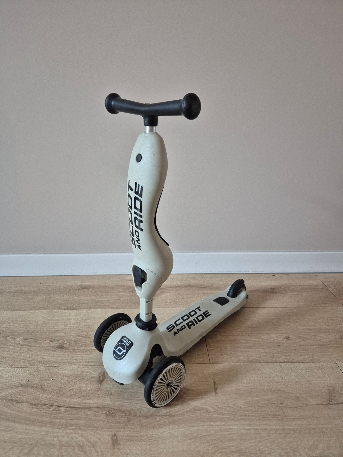 Scoot and Ride Highwaykick 1 step/loopfiets beige, Ophalen, Gebruikt, Gewone step, Scoot and Ride