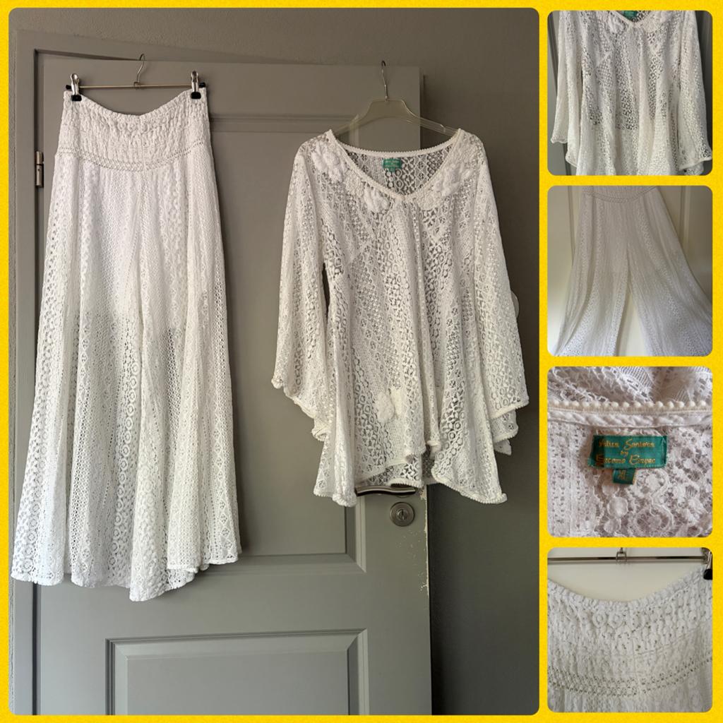 Antica Sartoria Ibiza Bohemian Kanten Set XL, Ophalen of Verzenden, Zo goed als nieuw, Maat 46/48 (XL) of groter, Wit