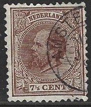 Nederland cat nr 20 gebruikt cat pr 22.50 vraagprijs €3, Postzegels en Munten, Ophalen of Verzenden, T/m 1940, Gestempeld