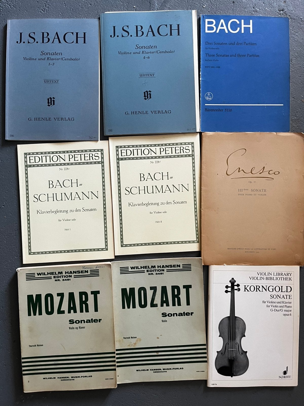 partij 67 Bladmuziek viool violin music score collection, Ophalen, Klassiek, Les of Cursus, Zo goed als nieuw