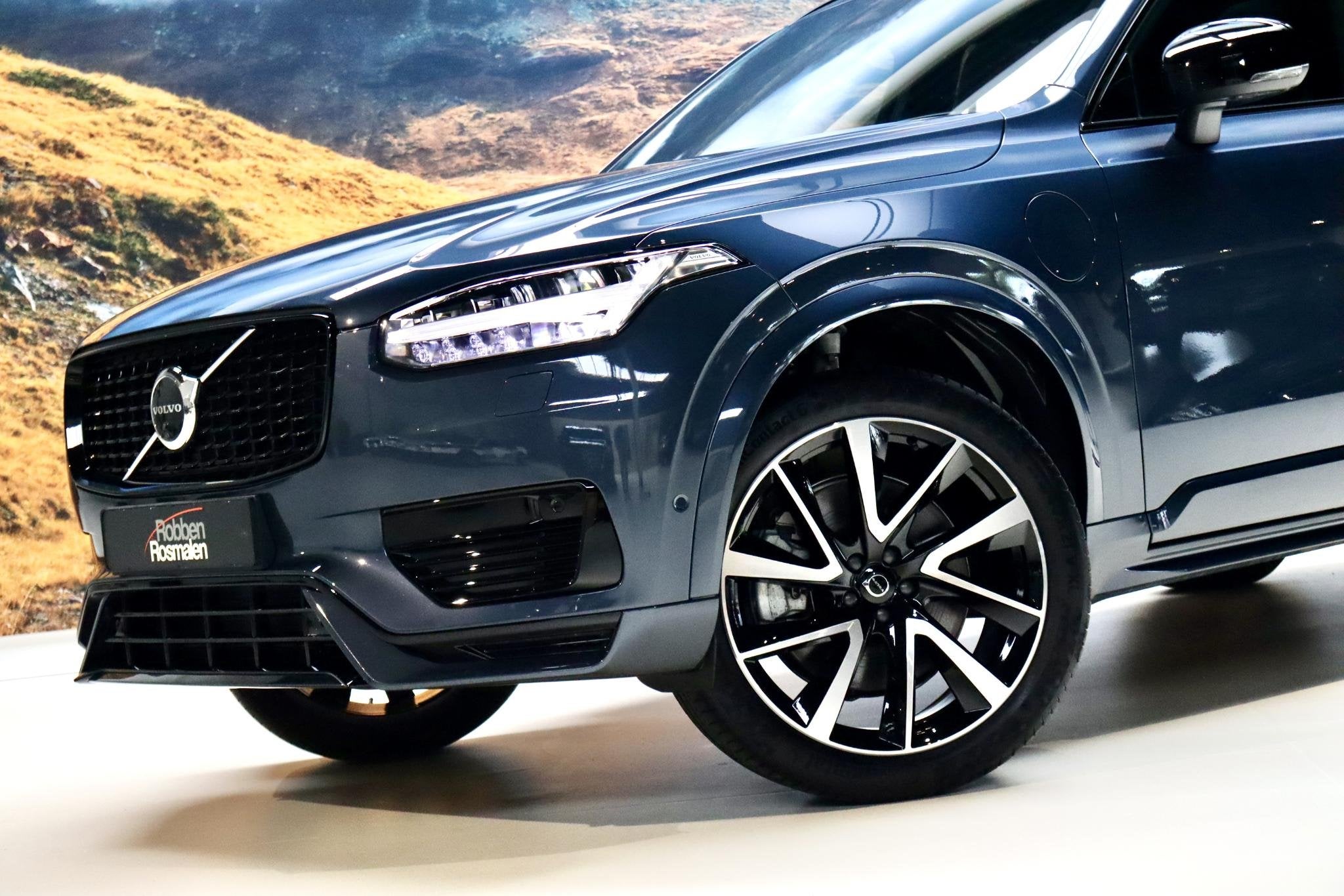 Volvo XC90 2.0 T8 Recharge AWD Ultimate|Hud|Alcantare, Gebruikt, 4 cilinders, 1969 cc, Blauw
