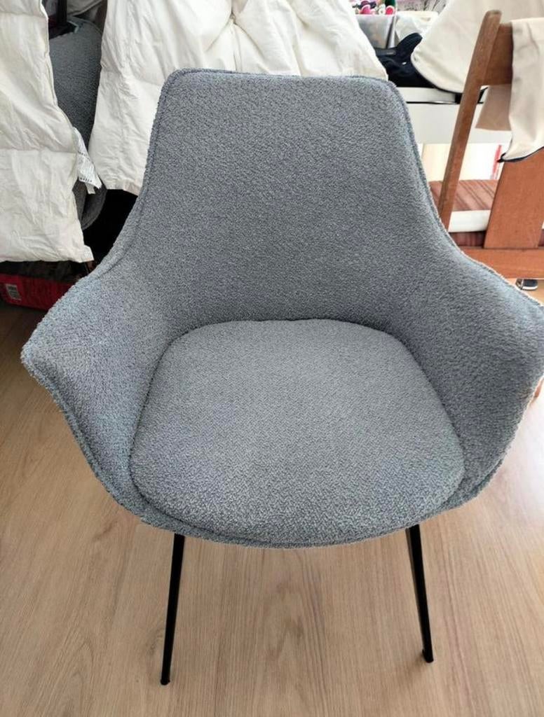 6x eetkamer stoelen van Eijerkamp zgan, Ophalen, Zo goed als nieuw, Minder dan 75 cm, 50 tot 75 cm
