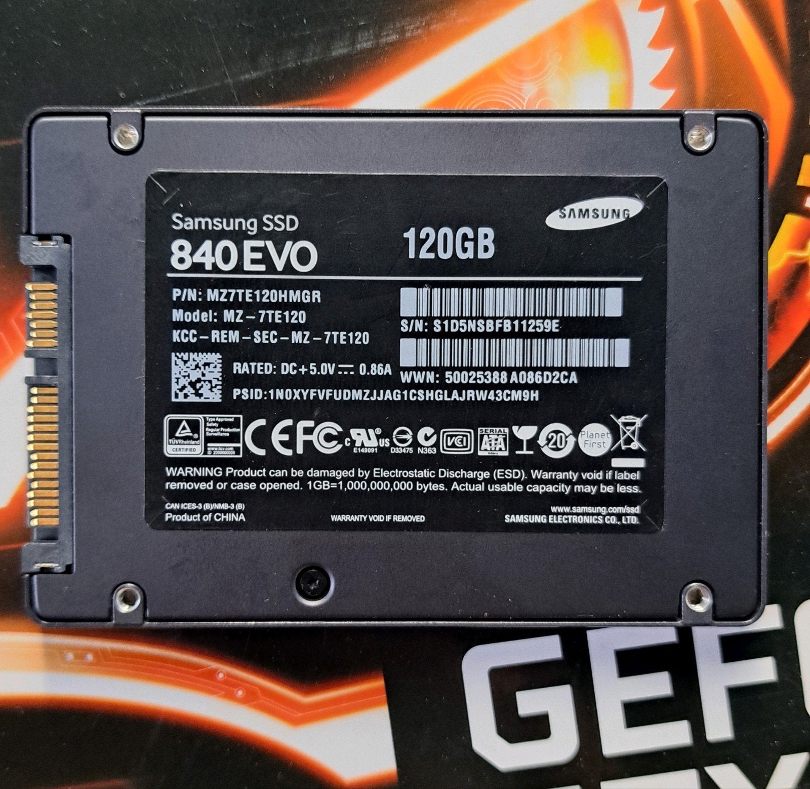 Samsung 840 EVO 120GB SATA SSD, Intern, Server, Refurbished, Ophalen of Verzenden