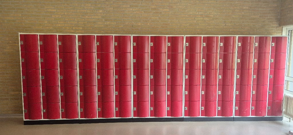 Opbergkluisjes, 5 blokken van 15 kluisjes per blok, Ophalen, Gebruikt
